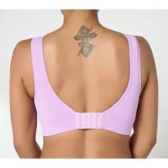 Breezies Plus Size Comfort Breeze Bra 3X Wirefree NEW - Picture 2 of 6